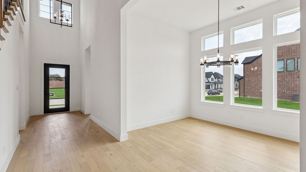 Representative unfurnished interior of a home built from the Reese II by Southgate Homes in The Reserve at Watters, Allen (Image 11).