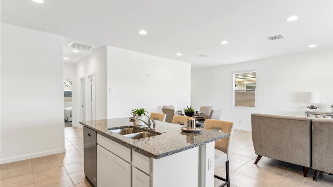 Representative furnished interior of a home built from the Camden by D.R. Horton in Sorrento, Maricopa (Image 8).