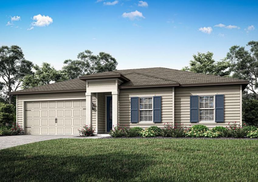 Exterior rendering of the Viera floor plan