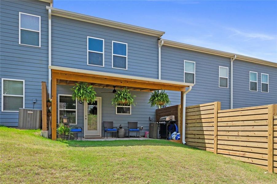 Exterior details and patio area of a home in , Cartersville (Image 21).