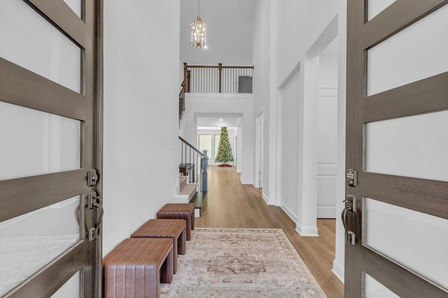 Furnished interior view inside a new home in The Highlands - 65', Porter (Image 37). Furnished interior view inside a new home in The Highlands - 65', Porter (Image 37).