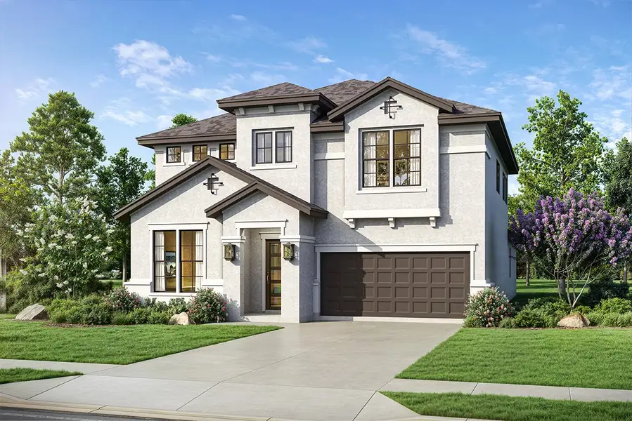 Representative exterior photo of a completed home built from the Manhattan by Landon Homes in Lexington Frisco, Frisco, TX (Image 2). Representative exterior photo of a completed home built from the Manhattan by Landon Homes in Lexington Frisco, Frisco, TX (Image 2).