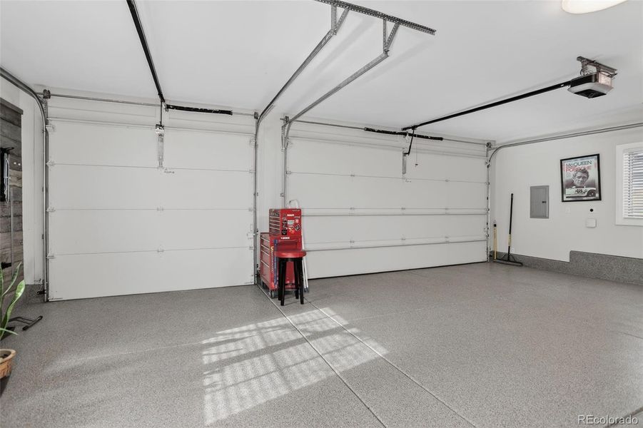 finished 3-Car Detached Garage