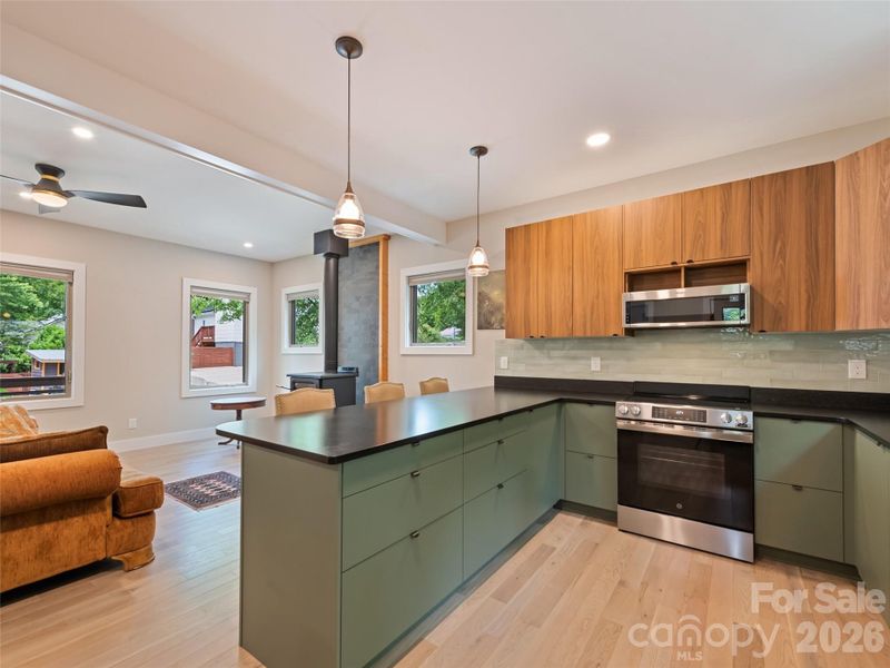 Furnished interior view inside a new home in , Asheville (Image 11).