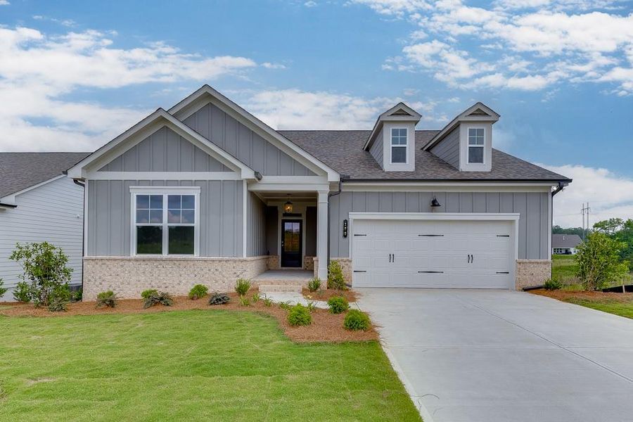 Front exterior of a new home in , Jefferson, GA, highlighting curb appeal (Image 25).