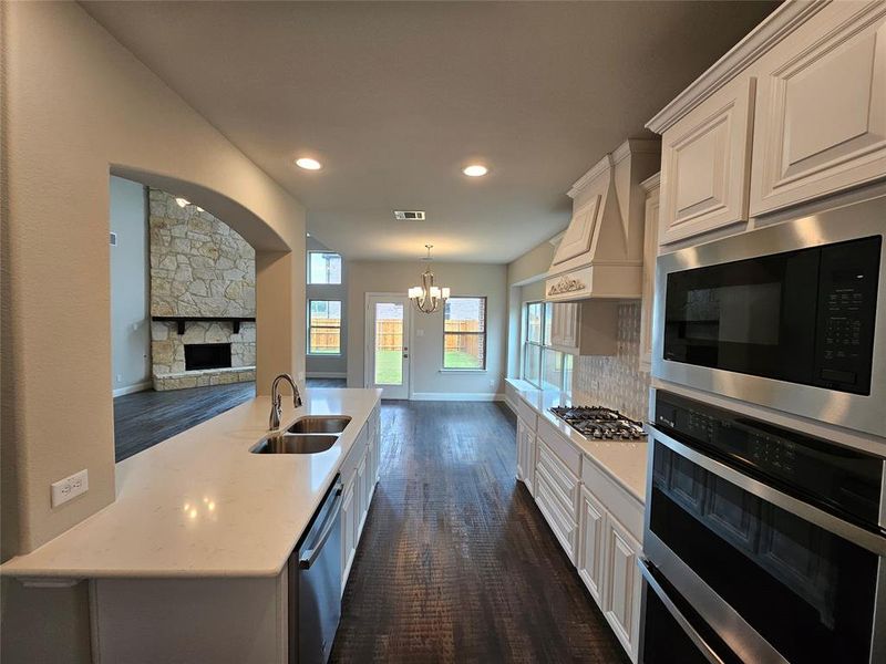 Furnished interior in a model home at Buchanan Ranch in Greenville (Image 10).
