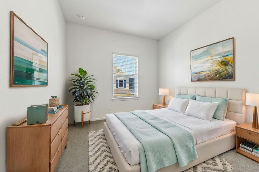 Furnished interior view inside a new home in Kemah Crossing - City Series, Kemah (Image 8).