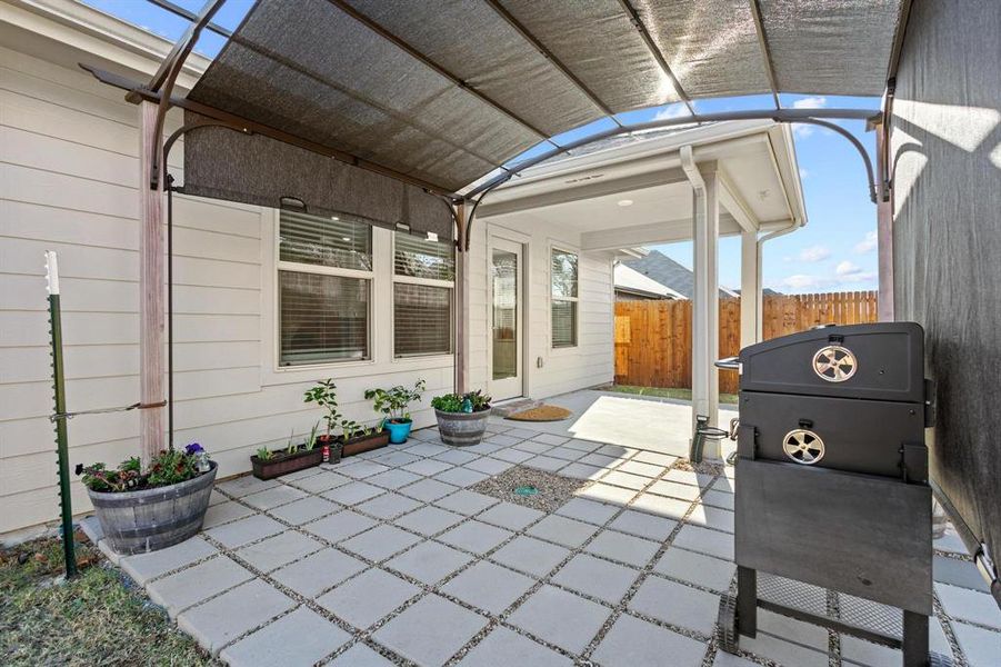 Exterior details and patio area of a home in , Sherman (Image 4). Exterior details and patio area of a home in , Sherman (Image 4).