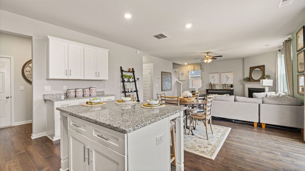 Representative furnished interior of a home built from the Mansfield by D.R. Horton in Estates at Deer Hollow, Grovetown (Image 9).