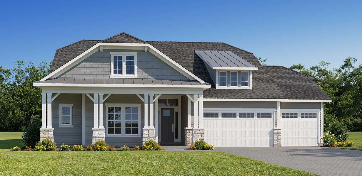 Representative exterior photo of a completed home built from the Tanner - Hidden Creek by MasterCraft Builder Group in SilverLeaf, St. Augustine, FL (Image 6).