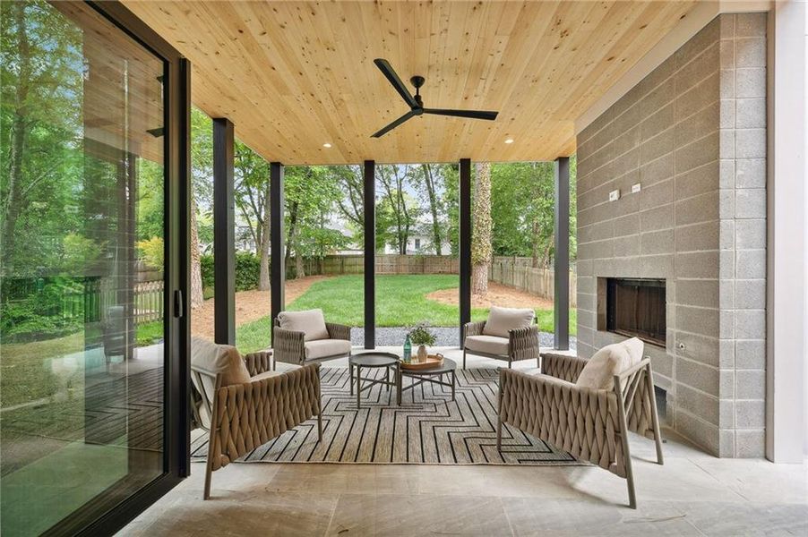 Exterior details and patio area of a home in , Brookhaven (Image 31). Exterior details and patio area of a home in , Brookhaven (Image 31).