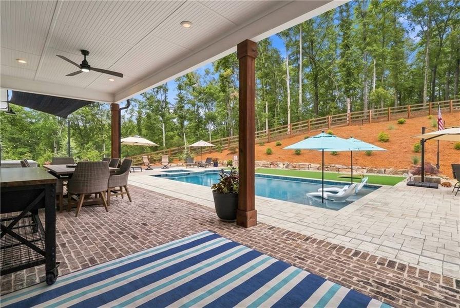 Exterior details and patio area of a home in , Ball Ground (Image 34). Exterior details and patio area of a home in , Ball Ground (Image 34).