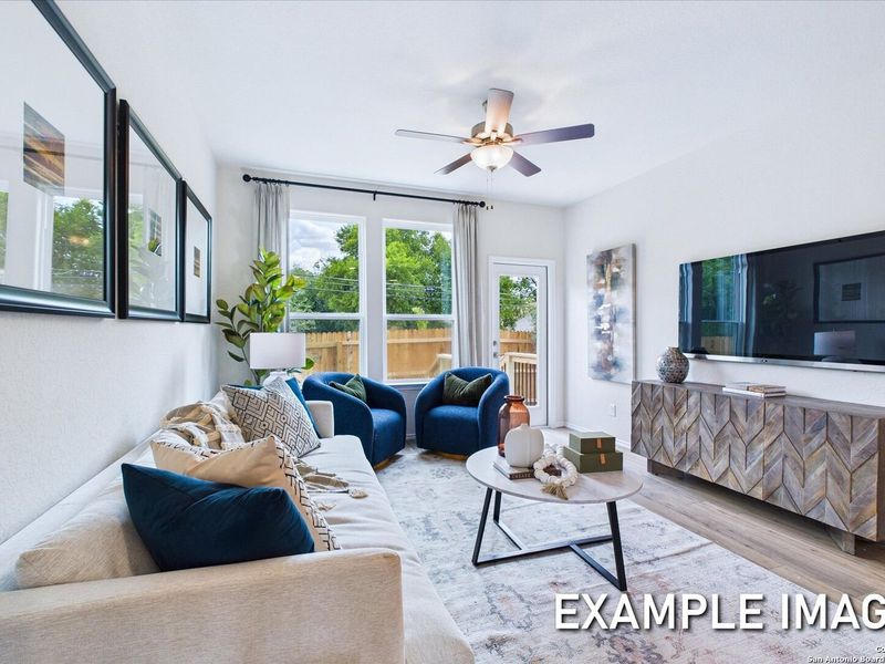 Furnished interior view inside a new home in Meadows at Oak Creek, San Antonio (Image 12). Furnished interior view inside a new home in Meadows at Oak Creek, San Antonio (Image 12).