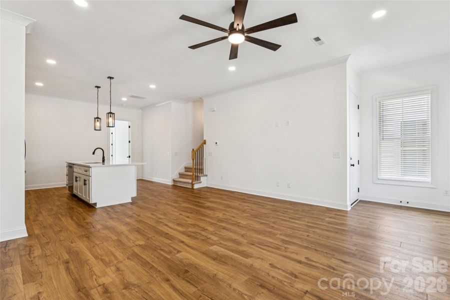 Open concept living area