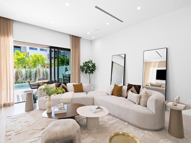 Furnished interior view inside a new home in , Fort Lauderdale (Image 15). Furnished interior view inside a new home in , Fort Lauderdale (Image 15).