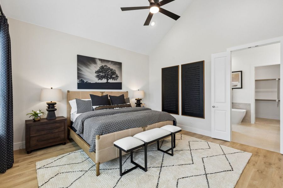 Furnished interior view inside a new home in Painted Tree Woodland West, McKinney (Image 15). Furnished interior view inside a new home in Painted Tree Woodland West, McKinney (Image 15).