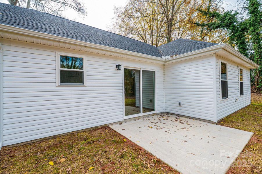 Exterior details and patio area of a home in , Hickory (Image 4).