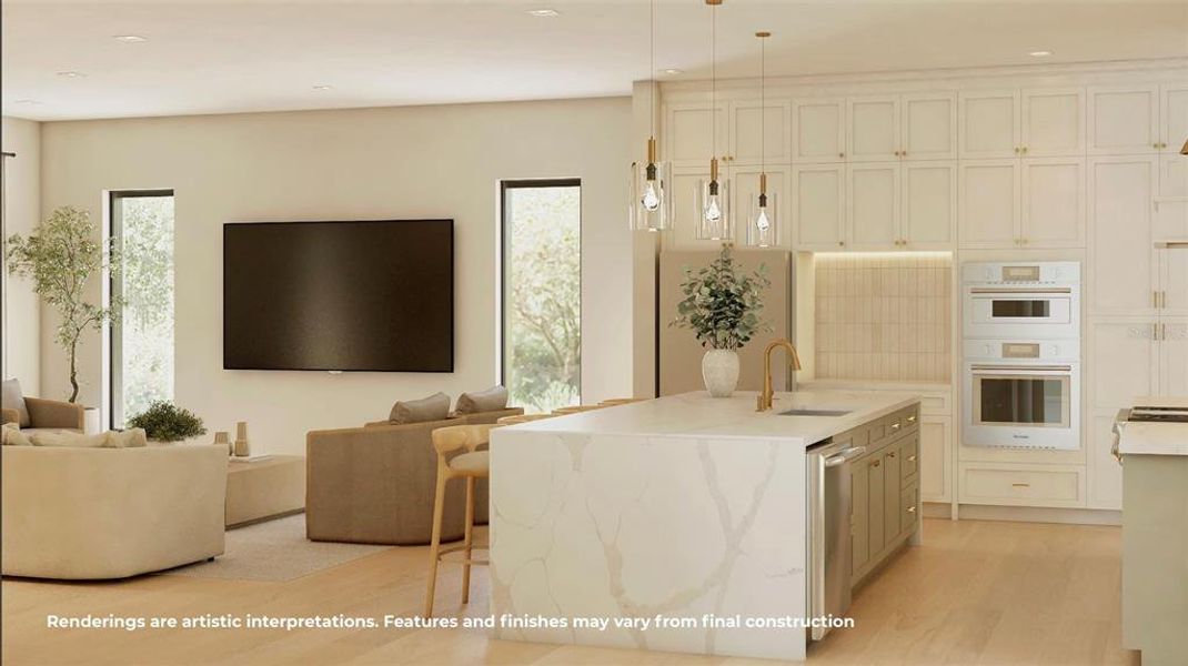 Furnished interior view inside a new home in , Orlando (Image 10).