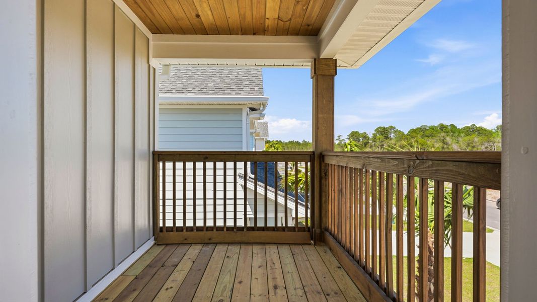 Exterior details and patio area of a home in Colonial East, Panama City Beach (Image 2). Exterior details and patio area of a home in Colonial East, Panama City Beach (Image 2).