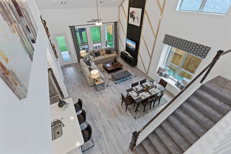 Representative furnished interior of a home built from the Hemlock II Sunterra 50s by Brohn Homes in Sunterra, Katy (Image 12). Representative furnished interior of a home built from the Hemlock II Sunterra 50s by Brohn Homes in Sunterra, Katy (Image 12).