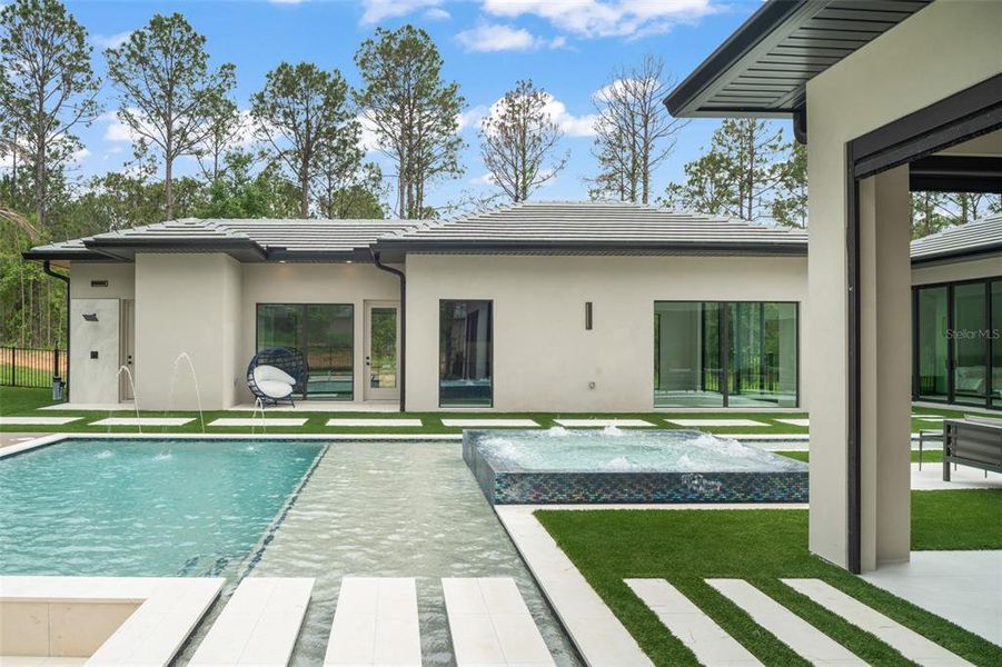 Front exterior of a new home in , Montverde, FL, highlighting curb appeal (Image 32).
