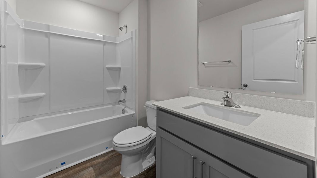 Furnished interior view inside a new home in Madeline Farm, New Bern (Image 8). Furnished interior view inside a new home in Madeline Farm, New Bern (Image 8).