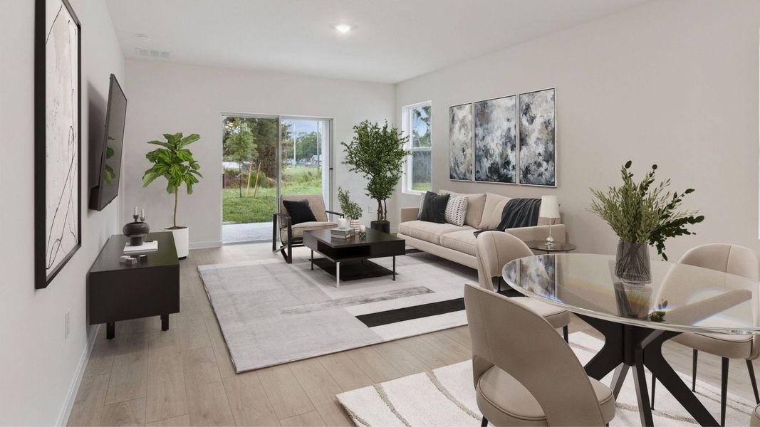 Representative furnished interior of a home built from the Jemison by D.R. Horton in Kindred, Kissimmee (Image 7). Representative furnished interior of a home built from the Jemison by D.R. Horton in Kindred, Kissimmee (Image 7).