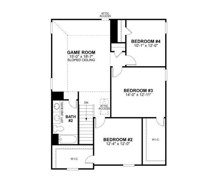 2D floor plan layout of this home in Lone Star Landing, Montgomery, TX (Image 5). 2D floor plan layout of this home in Lone Star Landing, Montgomery, TX (Image 5).