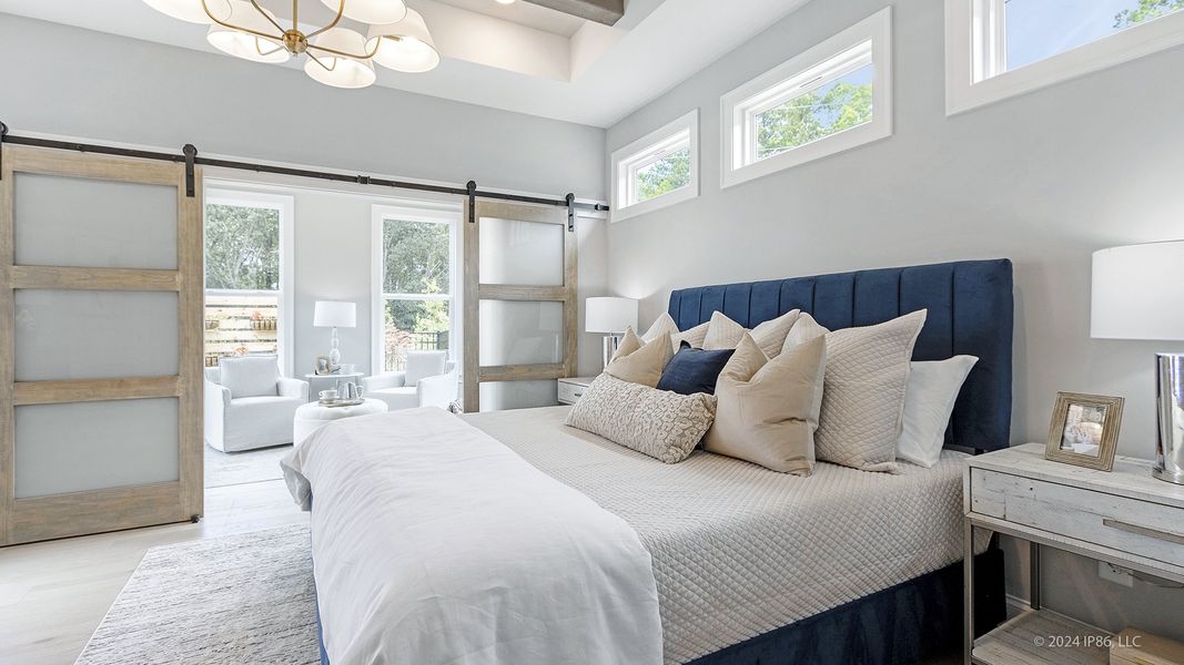Representative furnished interior of a home built from the Portico by Epcon Communities in The Courtyards at Bailey Farms, Dacula (Image 10).