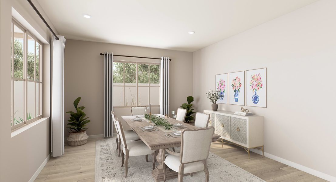 Representative furnished interior of a home built from the Ventana Plan 4507 by Tri Pointe Homes in Waterston Central, Gilbert (Image 22).