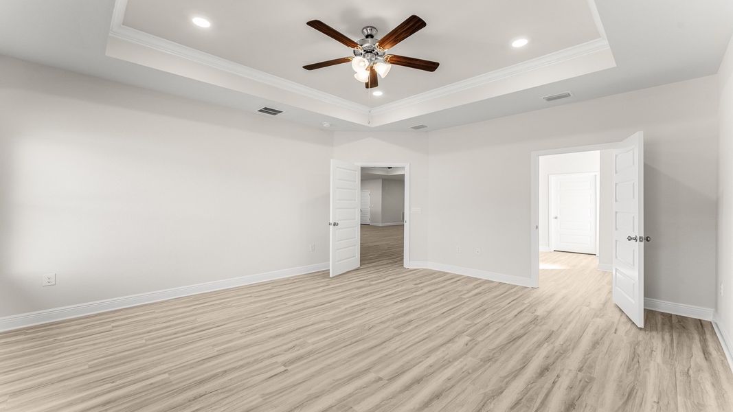 Representative unfurnished interior of a home built from the The Destin by D.R. Horton in Pine Creek and Heron Walk, Port St. Joe (Image 37).
