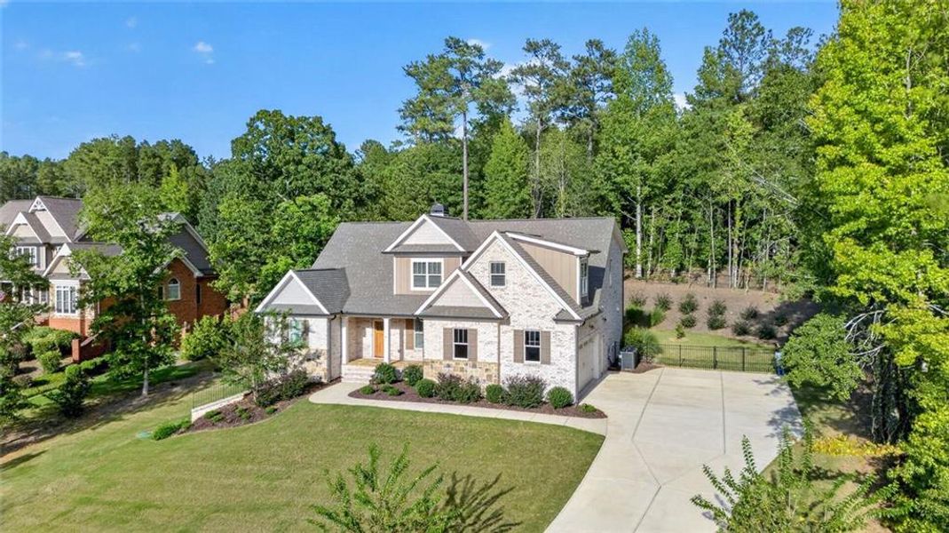 Front exterior of a new home in , Bishop, GA, highlighting curb appeal (Image 34).