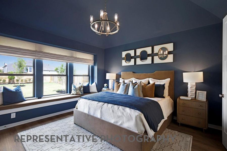 Furnished interior view inside a new home in Pomona, Manvel (Image 33).