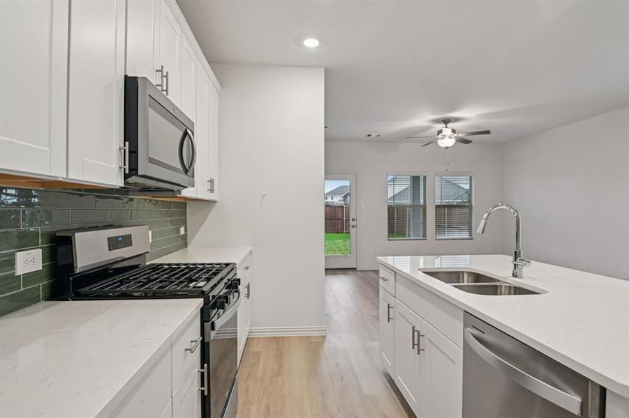 Furnished interior view inside a new home in Lakehaven - Spring Series, Farmersville (Image 10).
