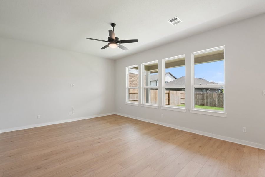 Spacious, unfurnished interior of a new home in Arbor Collection at Lariat, Liberty Hill (Image 21). Spacious, unfurnished interior of a new home in Arbor Collection at Lariat, Liberty Hill (Image 21).