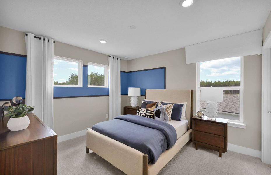 Representative furnished interior of a home built from the Yorkshire by Pulte Homes in Westerly Park at Wildlight, Wildlight (Image 28).