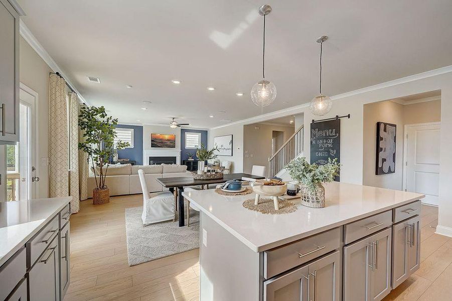 Furnished interior view inside a new home in Falls Creek, Flowery Branch (Image 6).