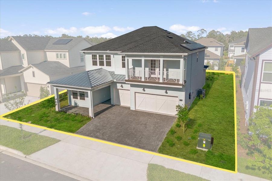 Front exterior of a new home in , St. Cloud, FL, highlighting curb appeal (Image 23). Front exterior of a new home in , St. Cloud, FL, highlighting curb appeal (Image 23).