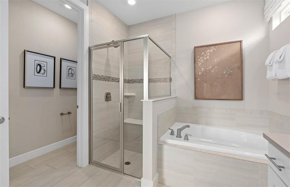 Furnished interior view inside a new home in Del Webb Sunbridge, St. Cloud (Image 6).