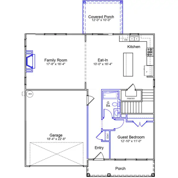 2D floor plan layout of this home in Ellington, Elgin, SC (Image 2). 2D floor plan layout of this home in Ellington, Elgin, SC (Image 2).