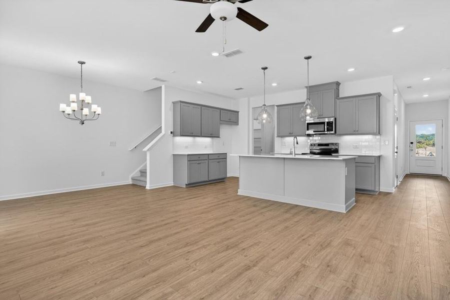 Furnished interior view inside a new home in Weatherfield, Buford (Image 13).