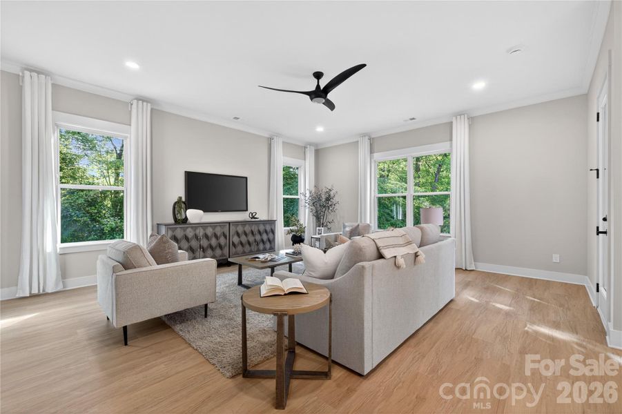Furnished interior view inside a new home in , Hickory (Image 11).