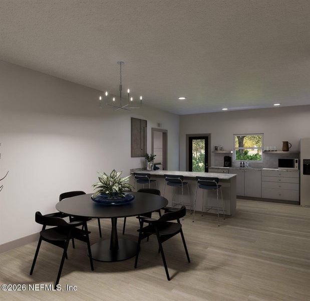 Furnished interior view inside a new home in , Jacksonville (Image 8).