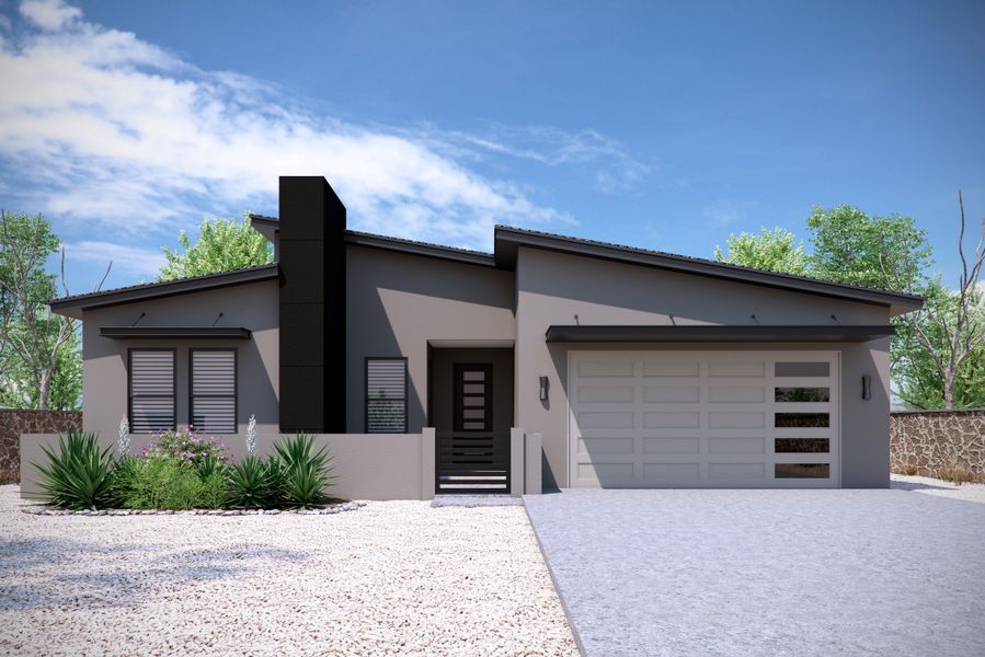 Front exterior of a home in the Garden Park Unit 4 community, located in El Paso, TX (Image 15).