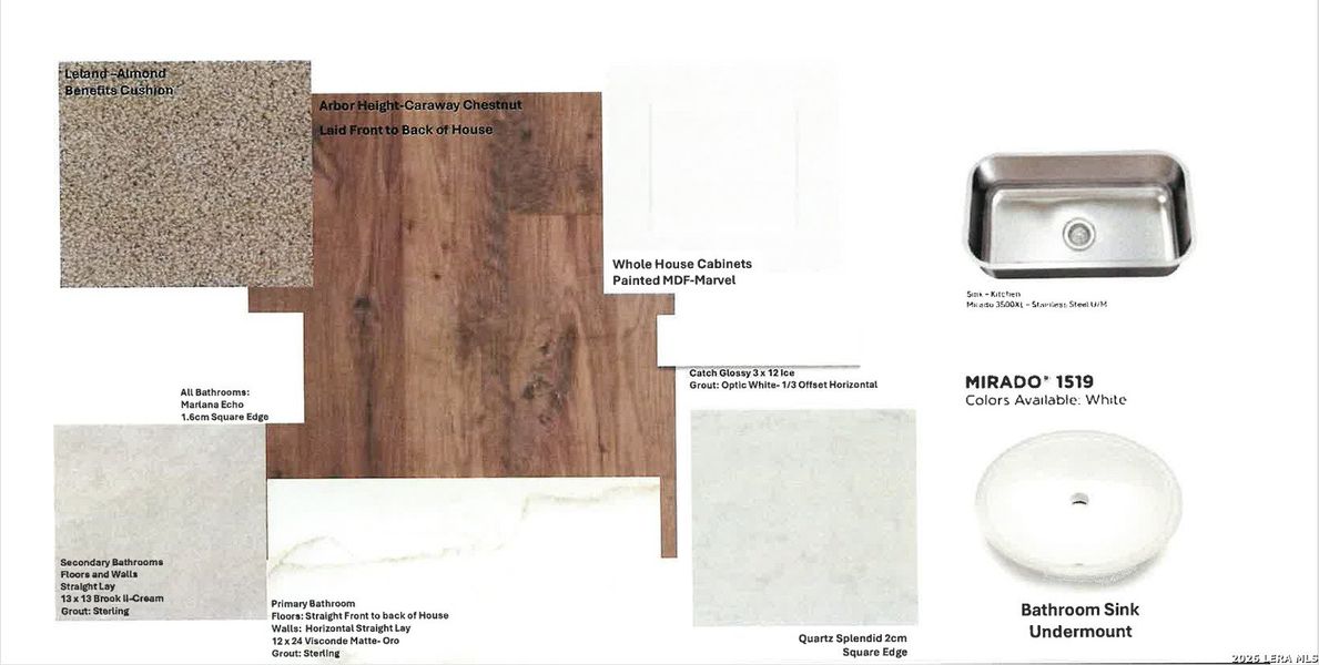 Sample of building materials used in homes in Summerlin, San Antonio (Image 4).