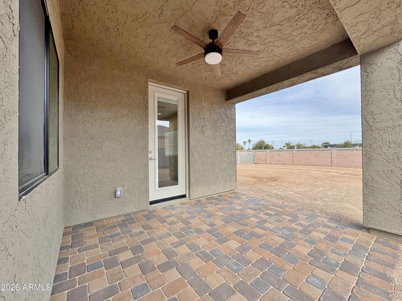 Back patio Back patio