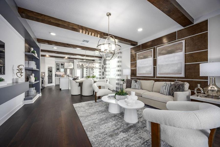 Furnished interior view inside a new home in Center Lake on the Park, St. Cloud (Image 9). Furnished interior view inside a new home in Center Lake on the Park, St. Cloud (Image 9).
