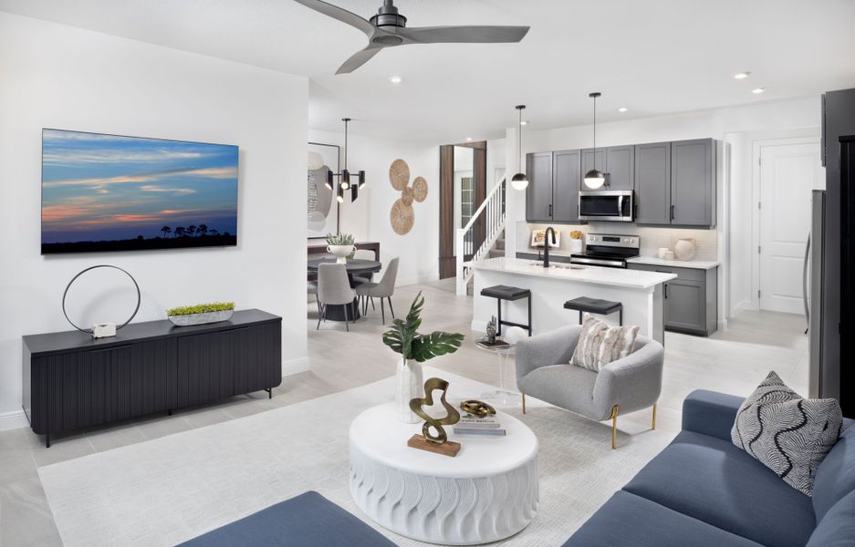 Representative furnished interior of a home built from the Dylan by Mattamy Homes in Avila, Jensen Beach (Image 8).