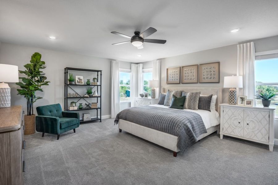 Representative furnished interior of a home built from the 2429 Modeled by KB Home in Hidden Trails, Belton (Image 9).