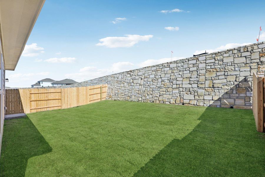 Private Backyard of Home